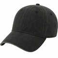 Baseballkappe Einheitsgröße aus Textilgewebe Schwarz für Alltag im Used-Look