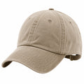 Baseballkappe Einheitsgröße aus Baumwolltwill in Beige mit verstellbarem Verschluss